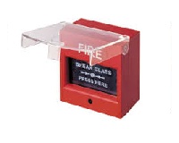 Nút nhấn khẩn vuông lắp nổi có nắp che AH-0217