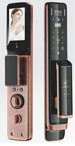 Khóa cửa vân tay và Face ID Kassler KL-838 Red Bronze